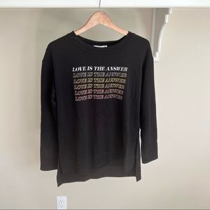 C&C CALIFORNIA Black “Love is the Answer” Pullover